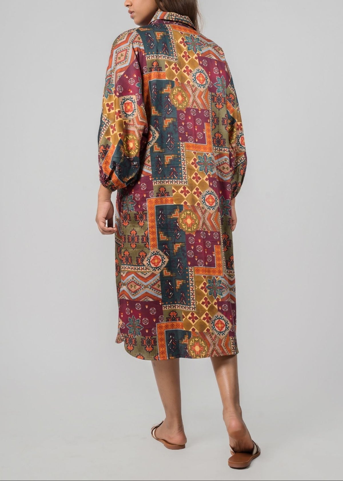 Magyar Sleeve Midi - Collage