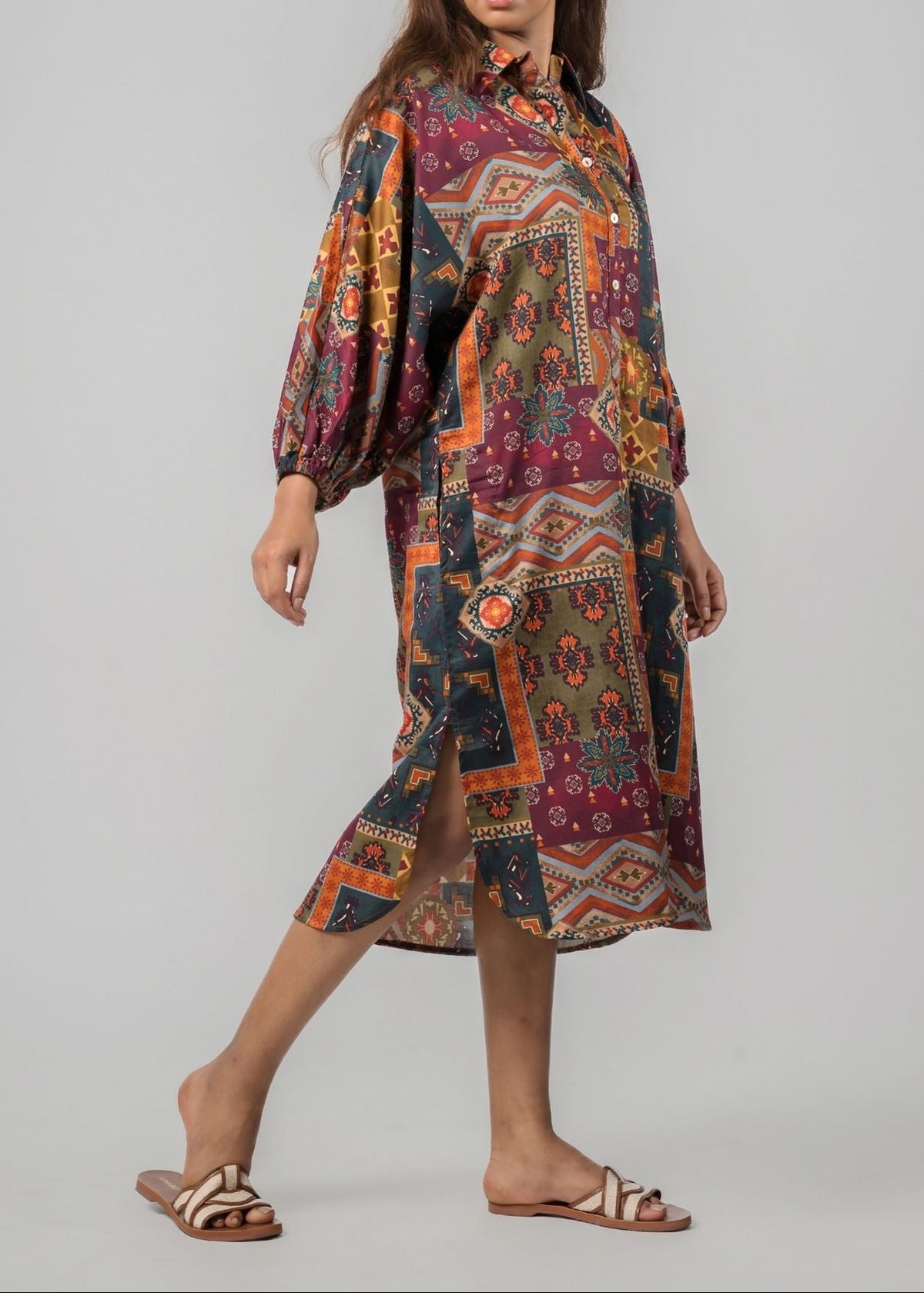 Magyar Sleeve Midi - Collage