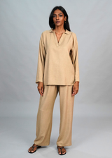 Travel Coord Set - Camel Wool