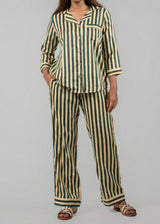 Ela PJ set - Spruce Stripes