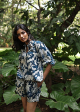 Girlfriend Shorts Set - Blue Jungle Boogie