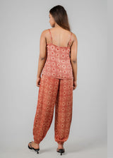 Balloon Pant Coord Set - Red Floral