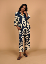 Radha Tunic Set - Navy Chandeliers