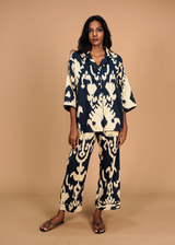 Sharan Boxy PJ Set - Navy Chandeliers