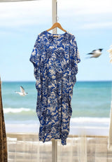 Surya Caftan - Bleu Shells