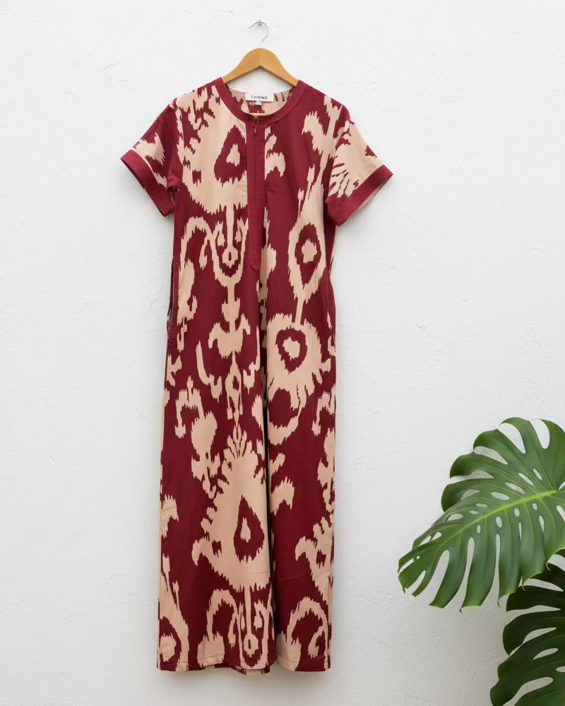 Diya Nightgown - Burgundy Chandeliers