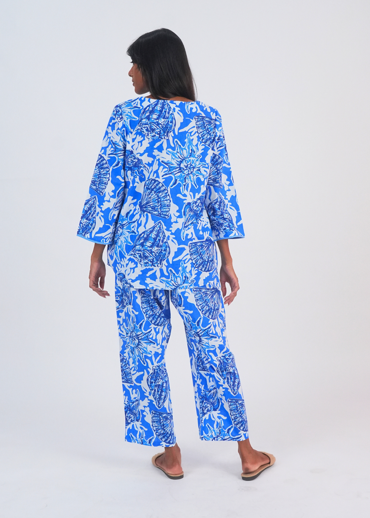Radha Tunic Set - Bleu Shells