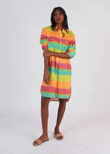 Shirt Dress - Broken Stripes