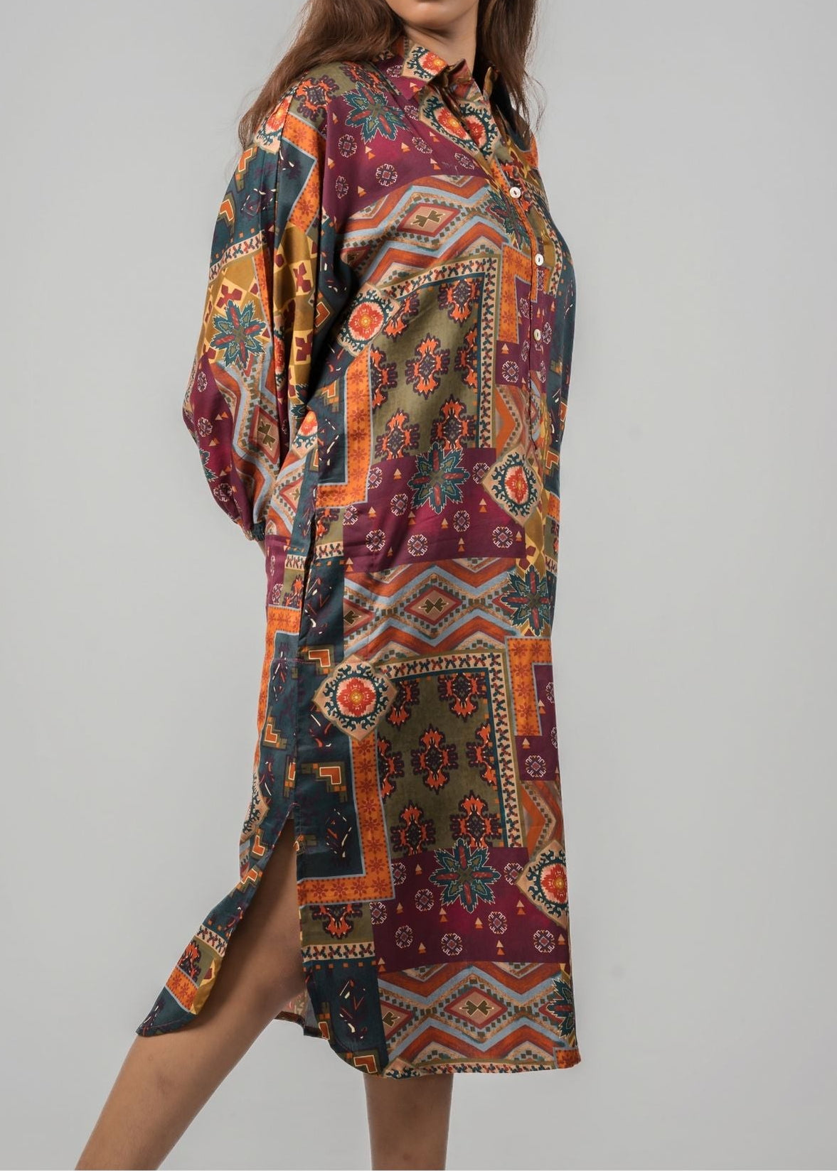 Magyar Sleeve Midi - Collage