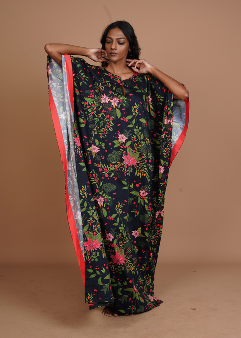 Surya Caftan - Poinsettia