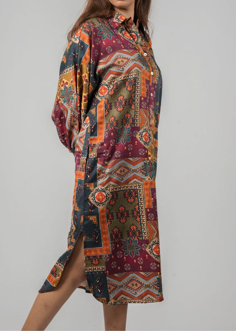 Magyar Sleeve Midi - Collage