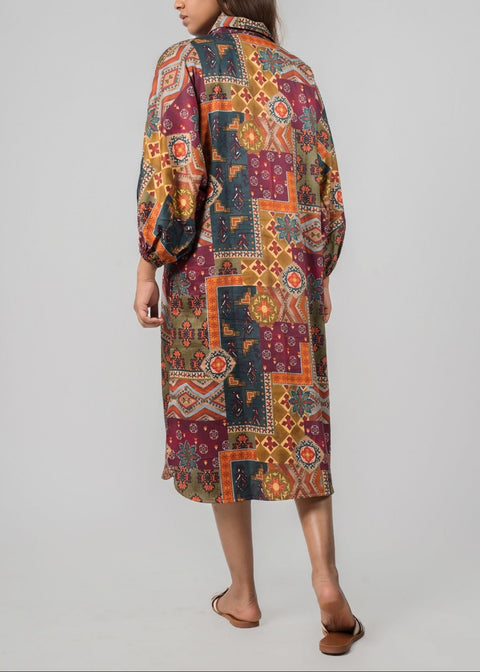 Magyar Sleeve Midi - Collage