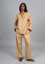 Travel Coord Set - Camel Wool