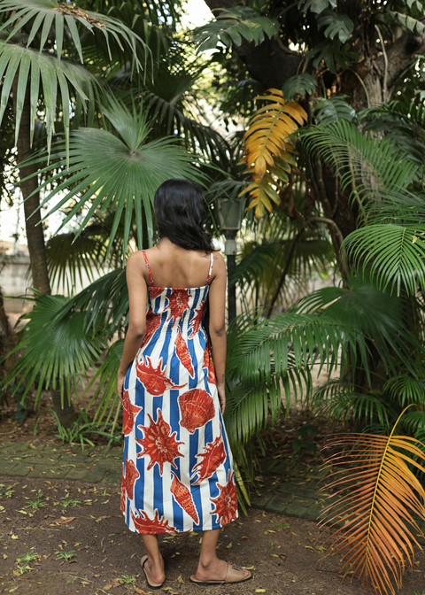 Smocked Dress - She Sells Sea Shells