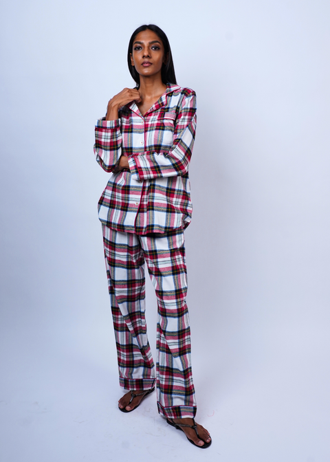 Ela PJ 2pc Set - Red Green Checks