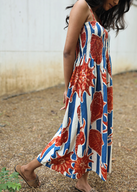 Smocked Dress - She Sells Sea Shells