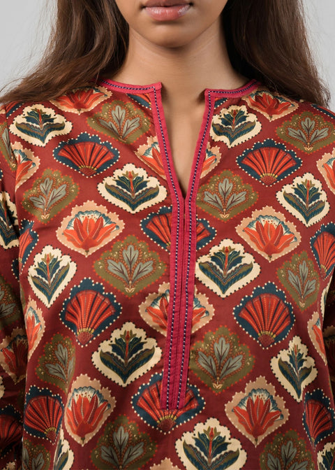 Yashoda Tunic Set - Scallops