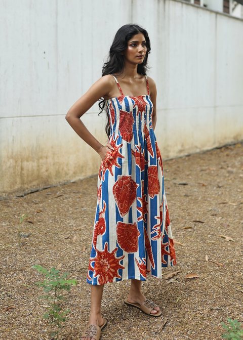 Smocked Dress - She Sells Sea Shells