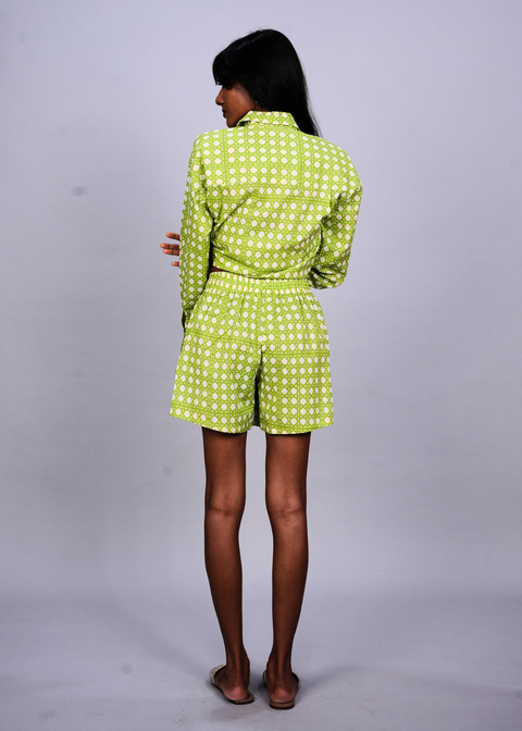 BF Shorts Coord Set - Cucumber Rattan