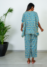 Tina Tunic Set - Blue Empire