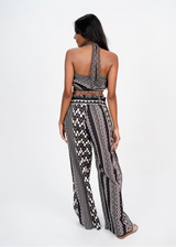 Halter Top Pant Set - Nomad Stripes
