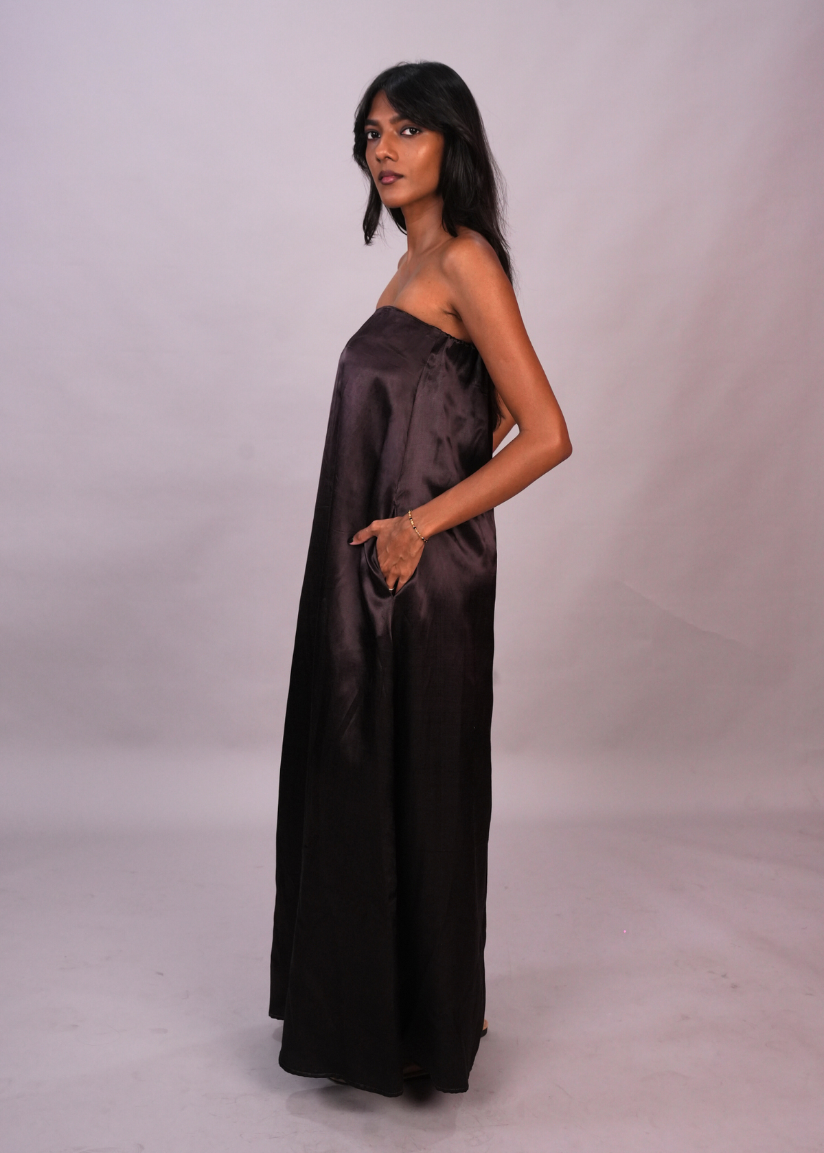 Swing Tube Dress - Mahogany