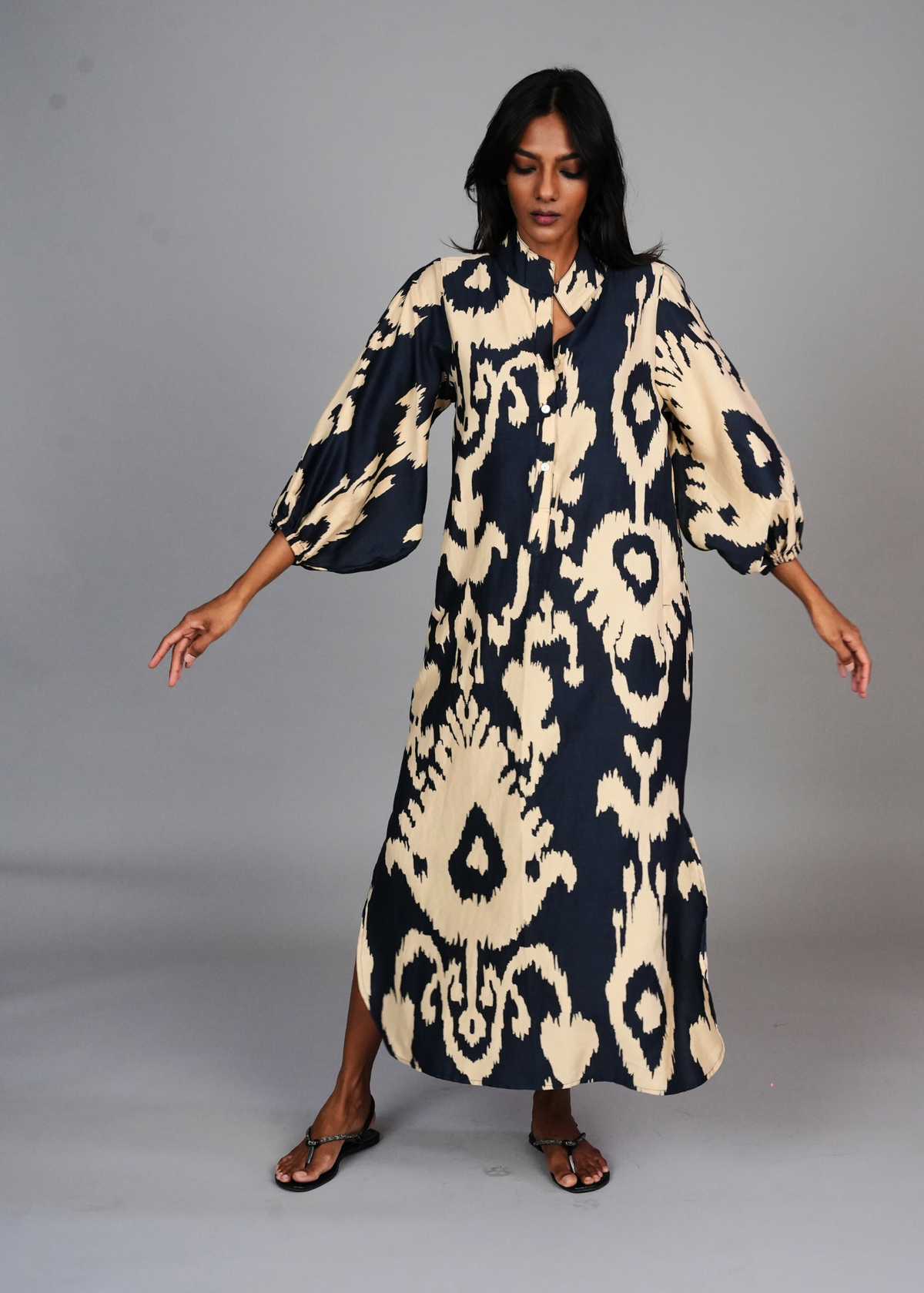 Anika Dress - Navy Chandelier
