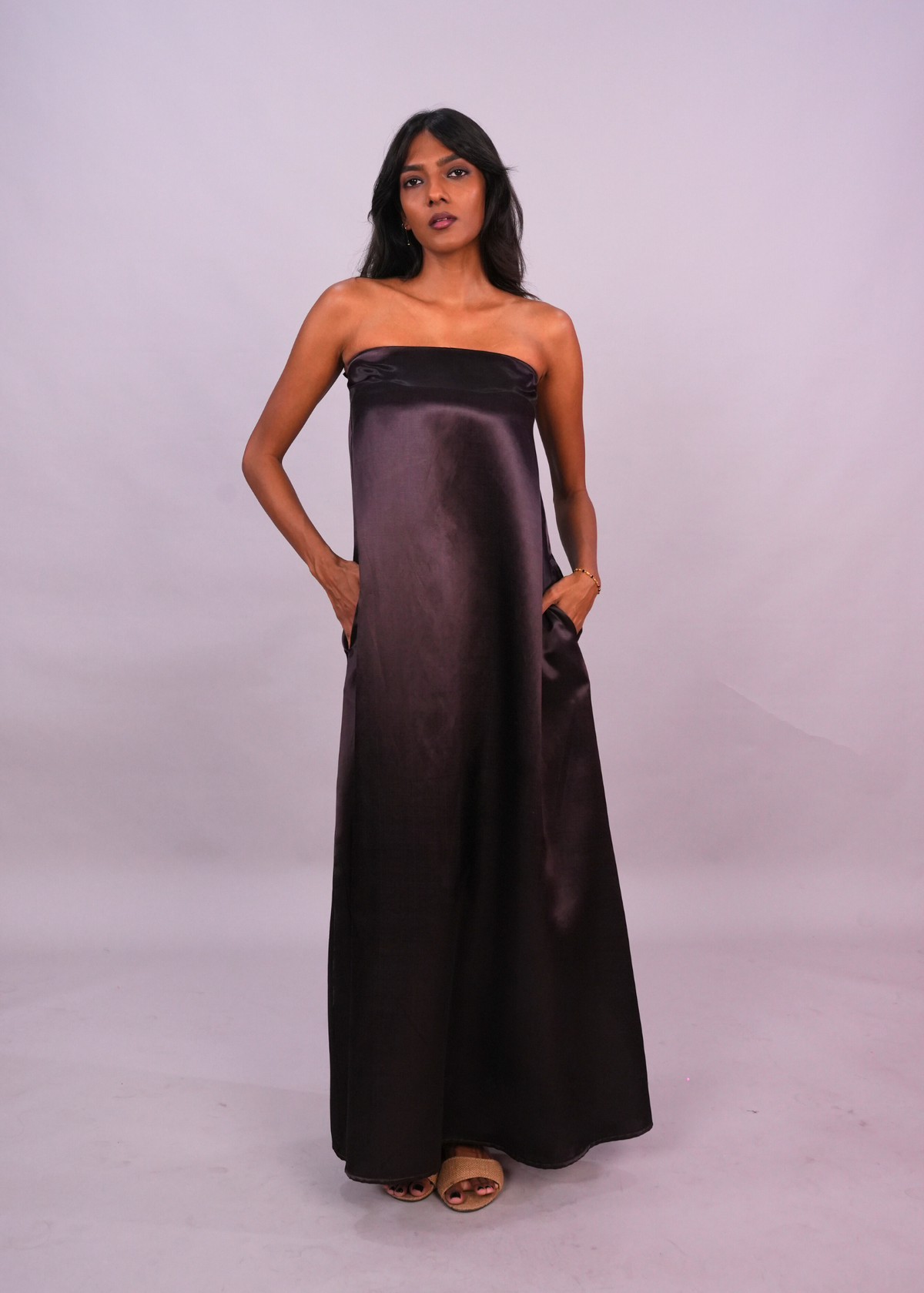 Swing Tube Dress - Mahogany