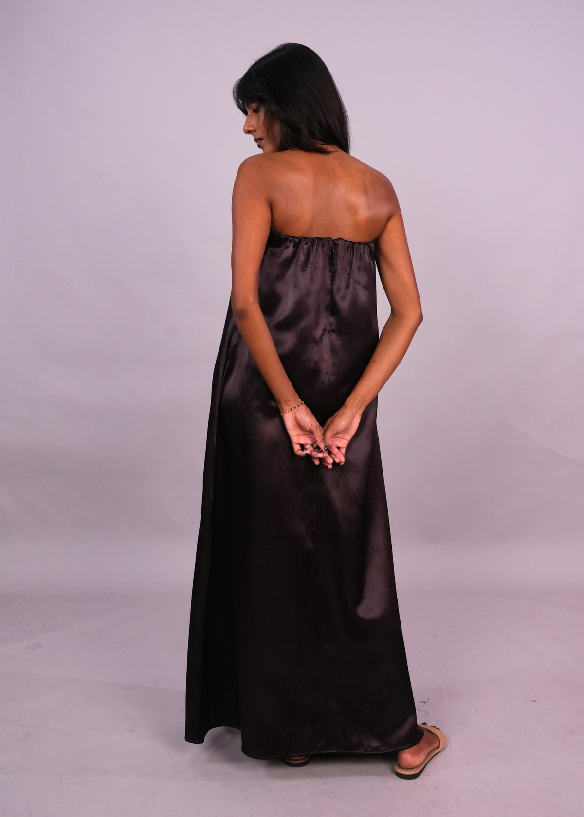 Swing Tube Dress - Mahogany