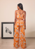 Chhaya Wide Leg Pant - Orange Kodi Flowers