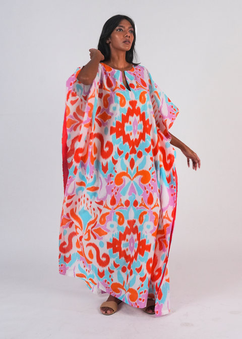 Surya Caftan - Sea Glass Ikat