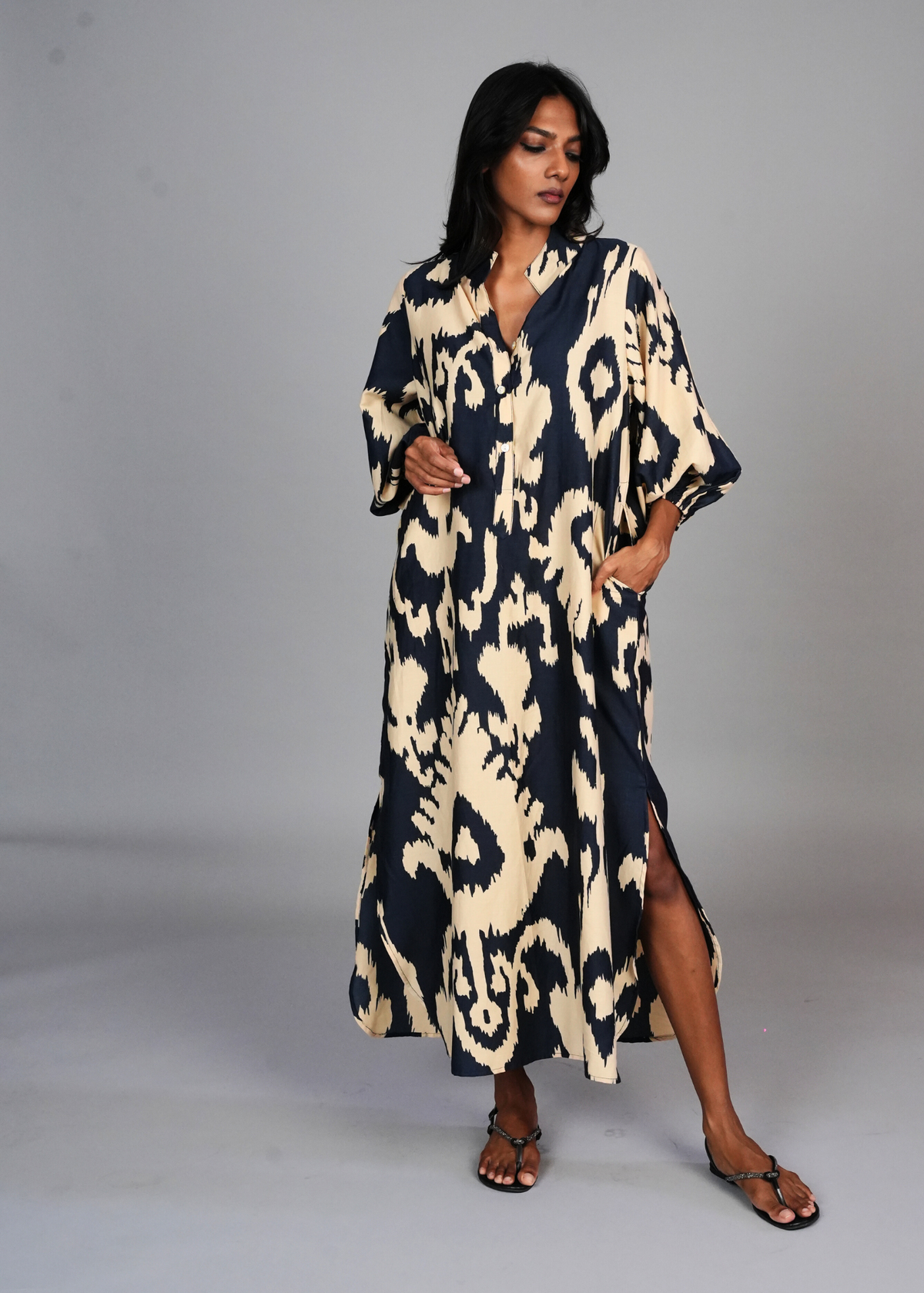 Anika Dress - Navy Chandelier
