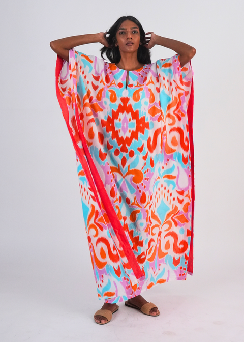 Surya Caftan - Sea Glass Ikat