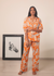 Ela PJ 2pc Set - Orange Kodi Flowers