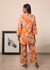 Yashoda Tunic Set - Orange Kodi Flowers