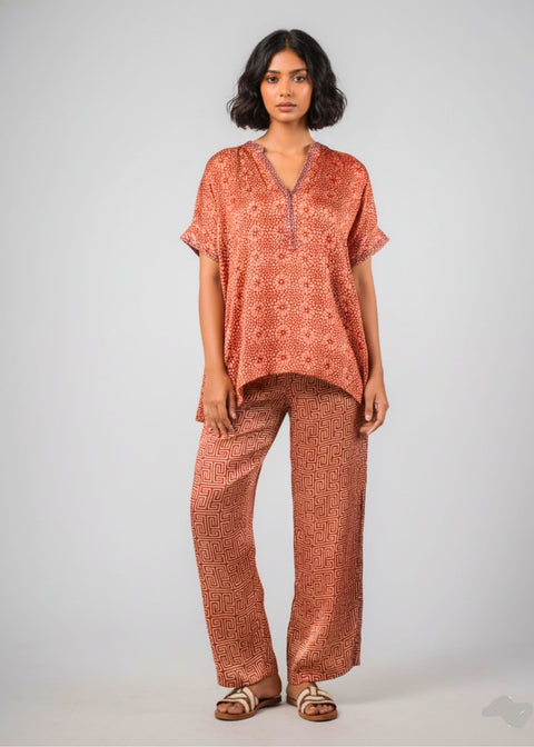 Geetha Set - Red Flowers & Keys