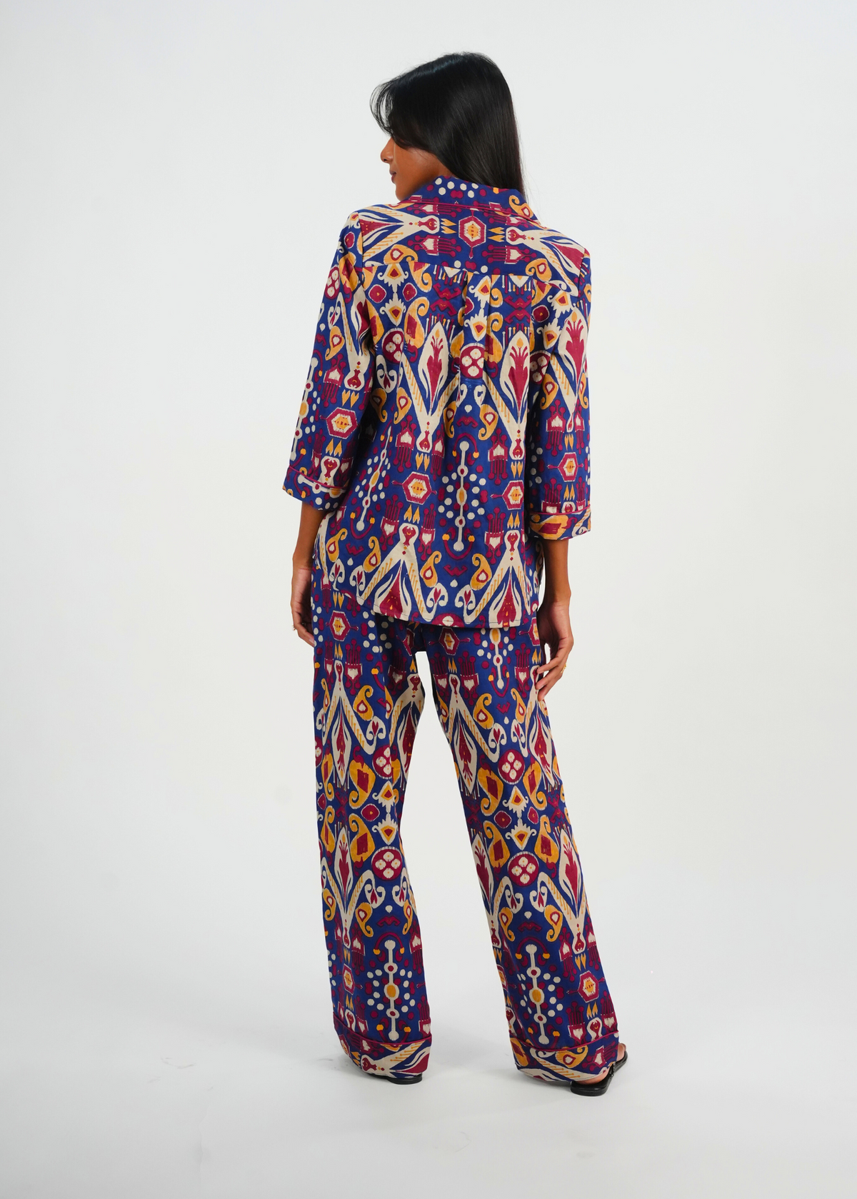 Ela 3/4 Sleeve PJ set - Majorelle Bazaar