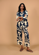 Radha Tunic Set - Navy Chandeliers