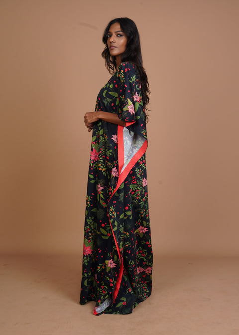 Surya Caftan - Poinsettia