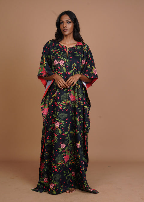 Surya Caftan - Poinsettia