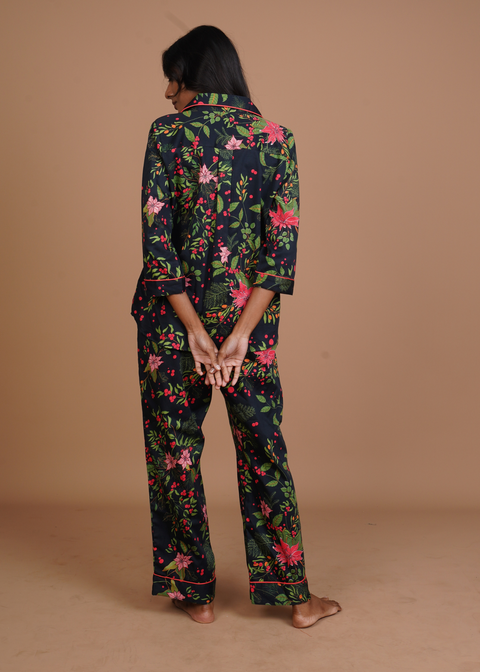 Ela PJ Set - Poinsettias