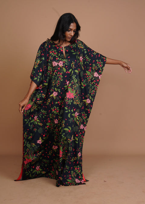 Surya Caftan - Poinsettia