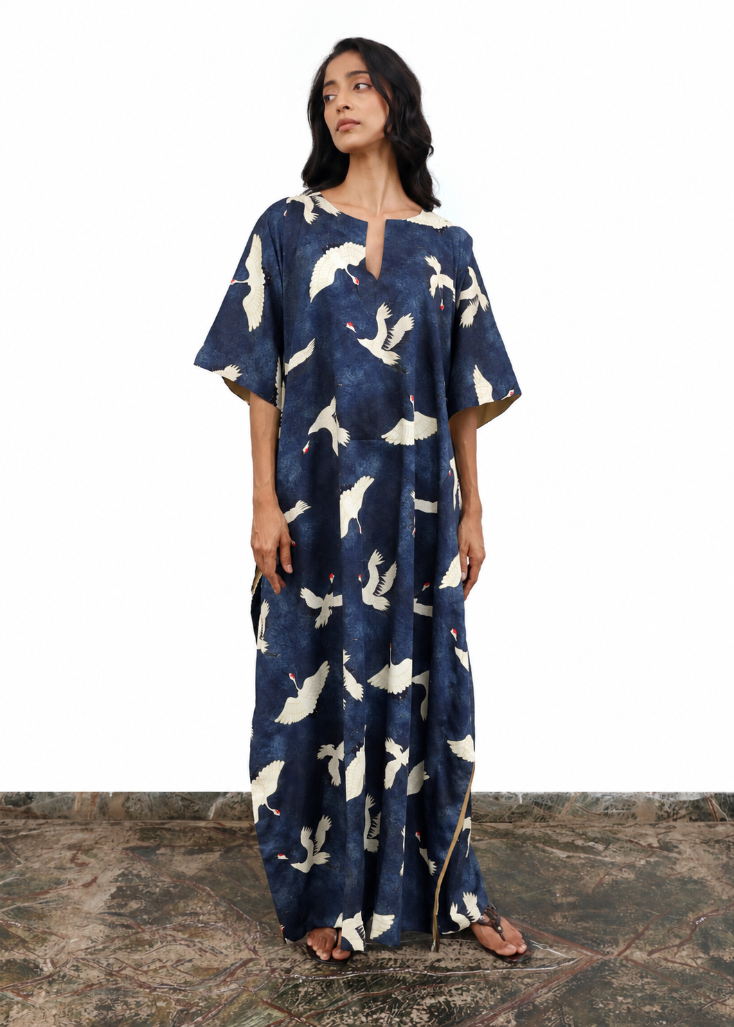 Surya Kaftan - Blue Eyed Cranes