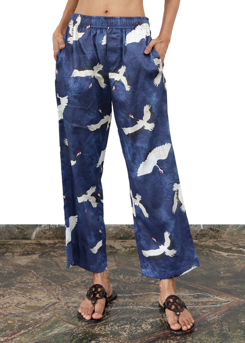 Crop PANT - Blue Eyed Cranes