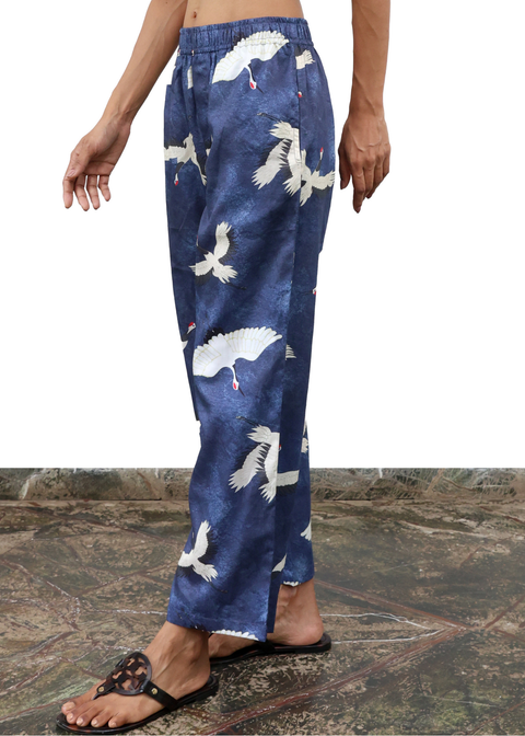 Crop PANT - Blue Eyed Cranes