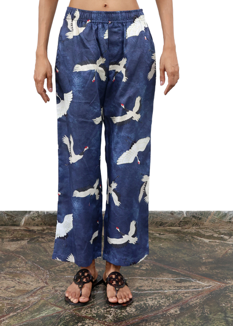 Crop PANT - Blue Eyed Cranes