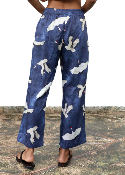 Crop PANT - Blue Eyed Cranes