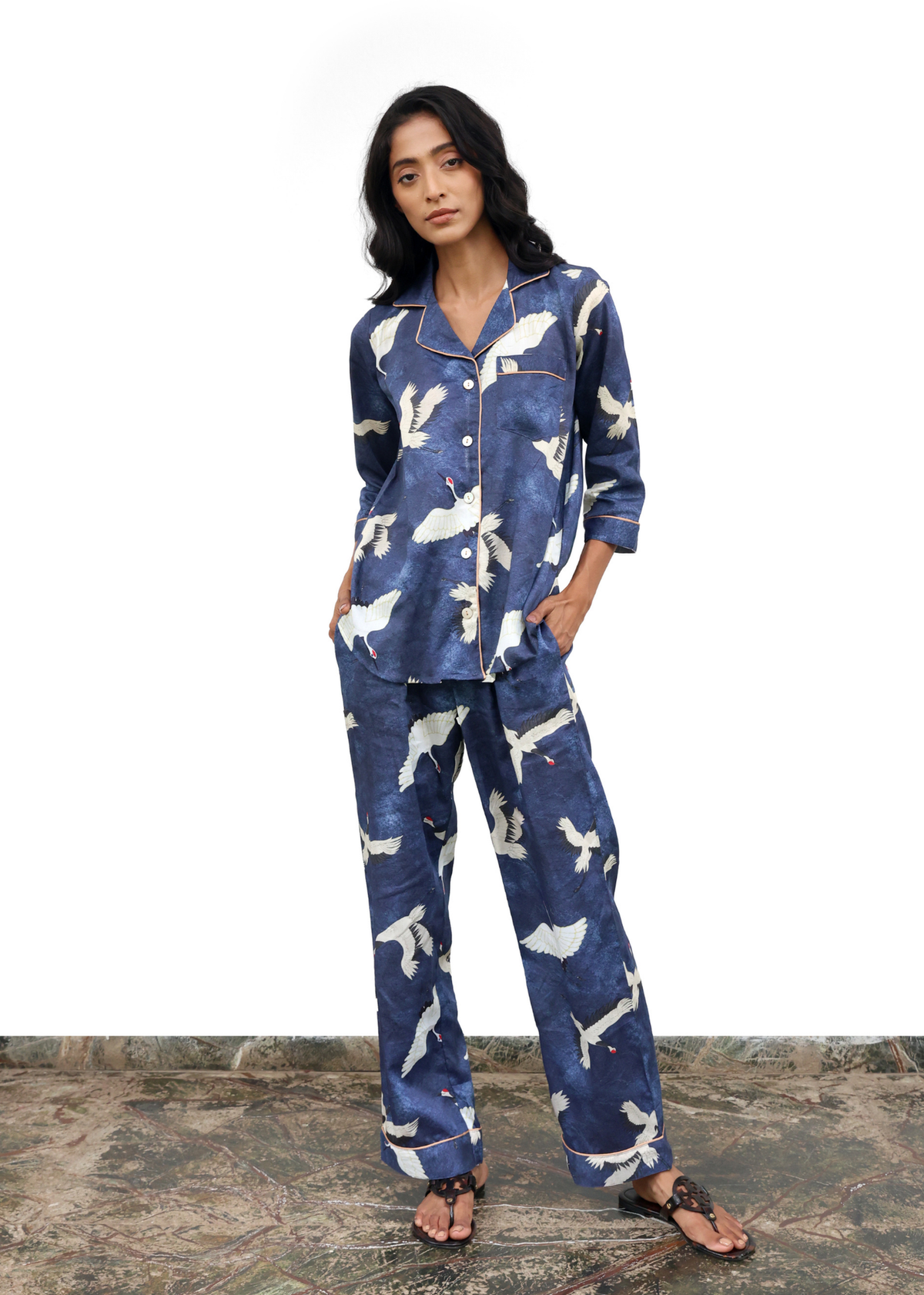 Ela PJ PANT - Blue Eyed Cranes