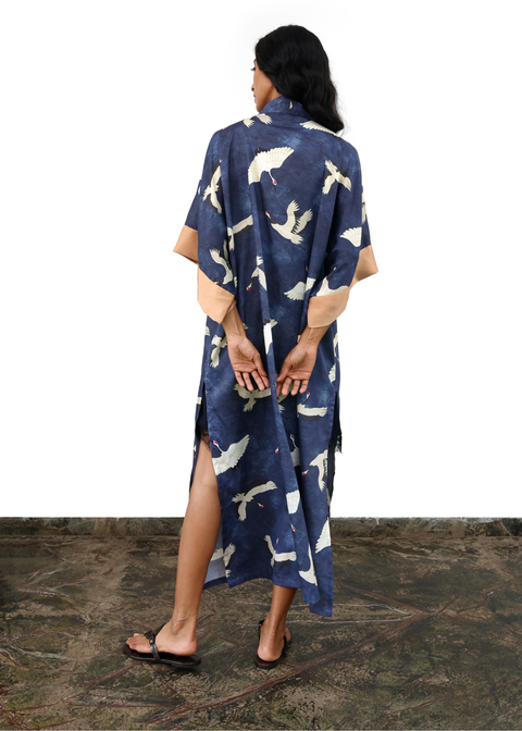 Hook Front Robe - Blue Eyed Cranes