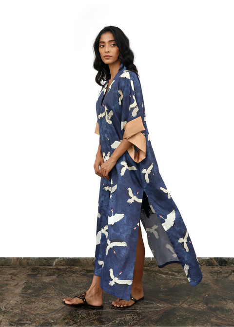 Hook Front Robe - Blue Eyed Cranes